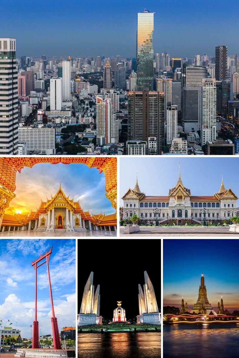 Bangkok temple skyline